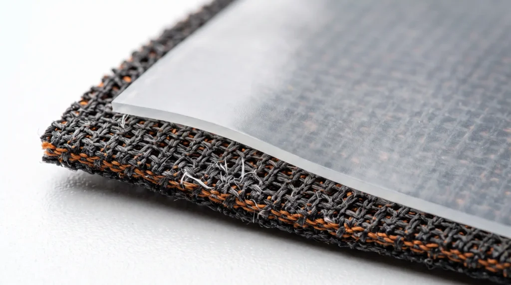 TPU membrane laminated with nylon shoe upper materials