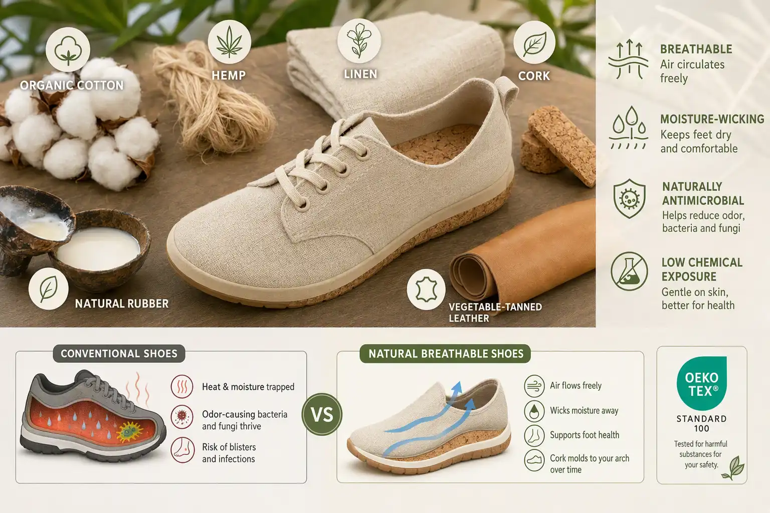 What Is the Healthiest Material for Shoes